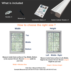 No Drill Cordless Top Down Bottom Up Cellular Shades