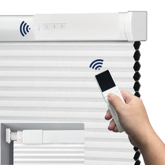 No Drill Detachable Battery Cellular Shades Dual Controller