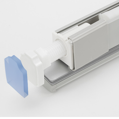 No Drill Detachable Battery Mini Blinds Dual Controller 1 Inch Aluminum Slats