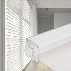 No Drill Sheer Shades Corded Metal Valance