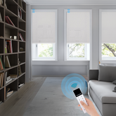 Battery Roller Shades Rechargeable Remote Control Battery Motor Motorized Blackout Shades