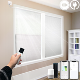Day Night Cellular Shades Alexa Remote Controller Hardwired Motorized
