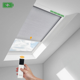 Battery Skylight Shades Motorized Rechargeable Blackout & Light Filtering Skylight Cellular Blinds