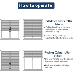Cordless Zebra Blinds Metal Valance