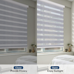 Cordless Zebra Blinds Metal Valance