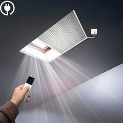 Motorized Skylight Shades Blackout & Light Filtering Skylight Cellular Blinds Hardwired
