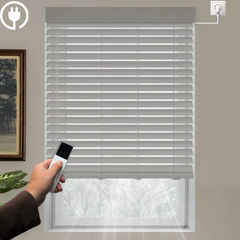 Motorized Mini Blinds Hardwired Smart Motor 1 & 2 Inches Aluminium Slats