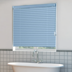 Mini Blinds 1 Inch Aluminium Vinyl Slat Corded Control