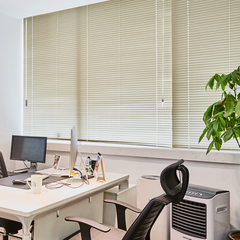 Mini Blinds Dual Corded Control 1 Inch Aluminium Slats