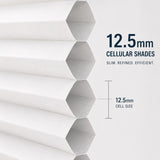 Shallow Mount Battery Motorized Cellular Door Shades 1 inch Bracket Install