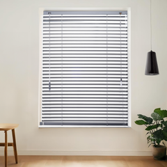 Mini Blinds Dual Corded Control 1 Inch Aluminium Slats