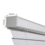 Motorized Fabric Venetian Blinds 2 Inch Slats Remote/Smart Control Hardwired Motorized