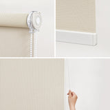 No Drill Roller Shades Simple Valance Corded