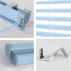Mini Blinds Corded Control 1 Inch Aluminium Vinyl Slat
