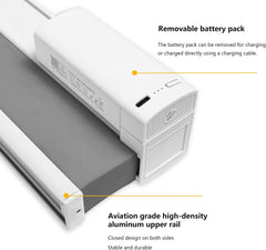 No Drill Detachable Battery One Way Control Day Night Cellular Shades