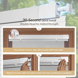 No Drill Cordless Aluminum Mini Blinds 1 Inch Slats