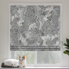 Cordless Roman Shades Spring Pull Up