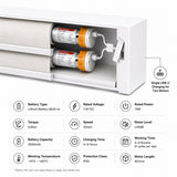 Battery Motorized Dual Roller Shades, Two Shades in One Window, Zebra Sheer Shades with Blackout Roller Shade, Day & Night Smart Window Blinds
