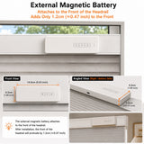 Shallow Mount Battery Motorized Mini Door Shades 1 inch Bracket Install