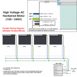 Roman Shades Hardwired Motorized Smart Control