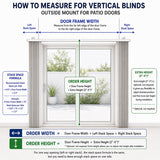 Motorized Vertical Blinds Vinyl/Aluminum Slats Hardwired/Battery Motor