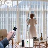Motorized Fabric Sheer Vertical Dream Blinds Hardwired/Battery Motor