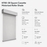 Solar Rechargeable Battery Roller Shades with Solar Panel, Remote Control, App, Alexa, Google Home & SmartThings, Smart Motorized Window Blinds