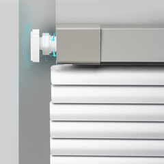 No Drill Corded Aluminum Vinyl Mini Blinds 1 Inch Slats