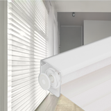 No Drill Silhouette Sheer Shades Corded Metal Valance