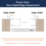 Battery Motorized Door Mini Blinds Add on Blinds No Drill Install For French Door & Operable Window