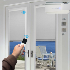 Shallow Mount Battery Motorized Mini Door Shades 1 inch Bracket Install