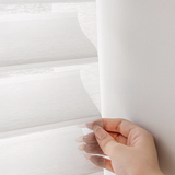 No Drill Silhouette Sheer Shades Corded Metal Valance