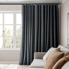 Manual Curtain and Track Set | Custom Fabric & Track Color | Up to 5 Meters (197 Inches / 16.4 Feet)