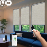 Motorized Roller Shades Remote Control, App, Alexa, Google Home, SmartThings Hardwired Motorized