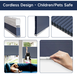 No Drill Cordless Top Down Bottom Up Cellular Shades