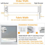 No Drill Roller Shades Simple Valance Corded