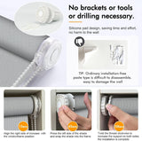 No Drill Roller Shades Simple Valance Corded