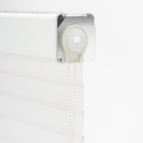 No Drill Silhouette Sheer Shades Corded Metal Valance