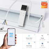 Bamboo Roman Shades Hardwired Motorized Smart Control