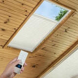 Smart Motorized Skylight Shades Blackout & Light Filtering Skylight Cellular Blinds Hardwired/Battery