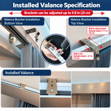 Metal Valance for Curtains Vertical Blinds