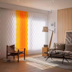 Motorized S-Curve Wave Vertical Blinds S-Shaped Slats Hardwired/Battery Motor